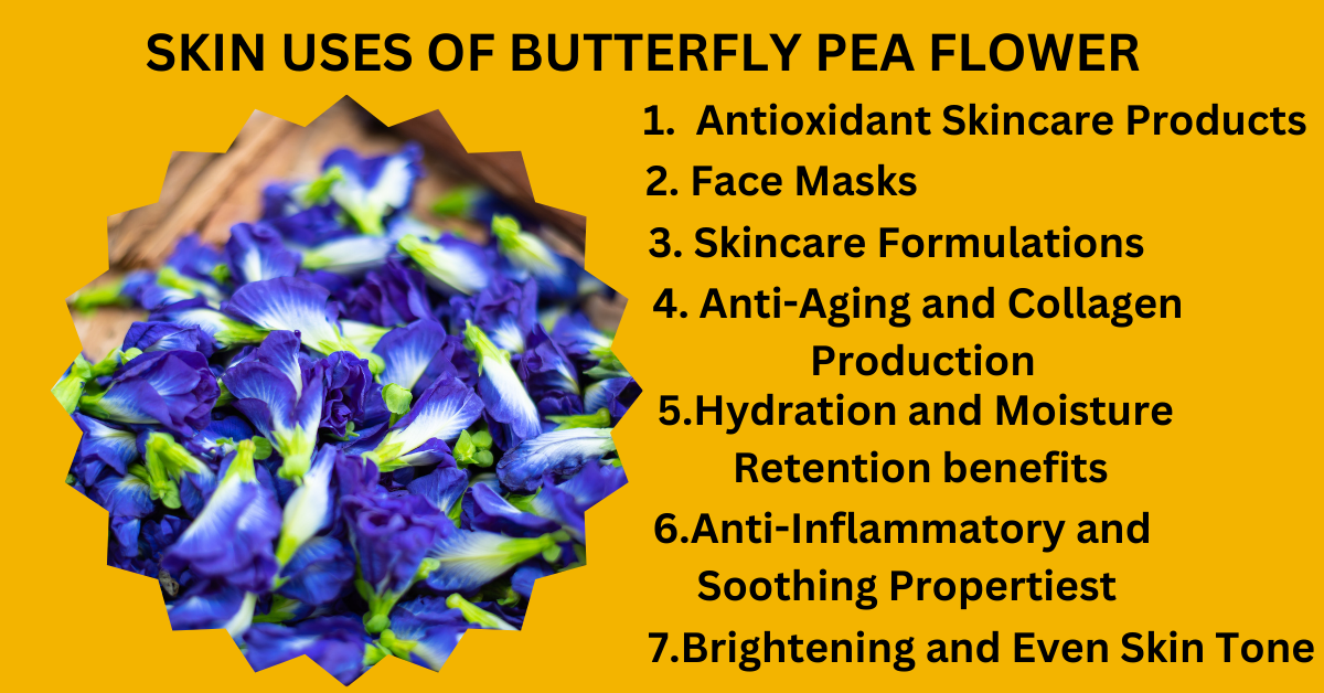 skin uses of Butterfly pea flower