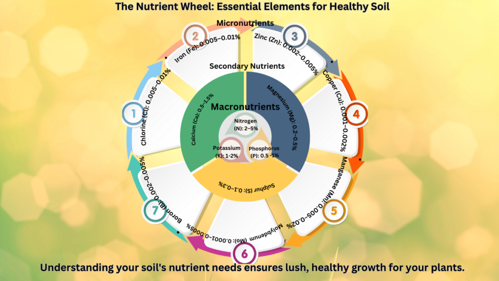 "The Nutrient Wheel: Essential Elements for Healthy Soil"